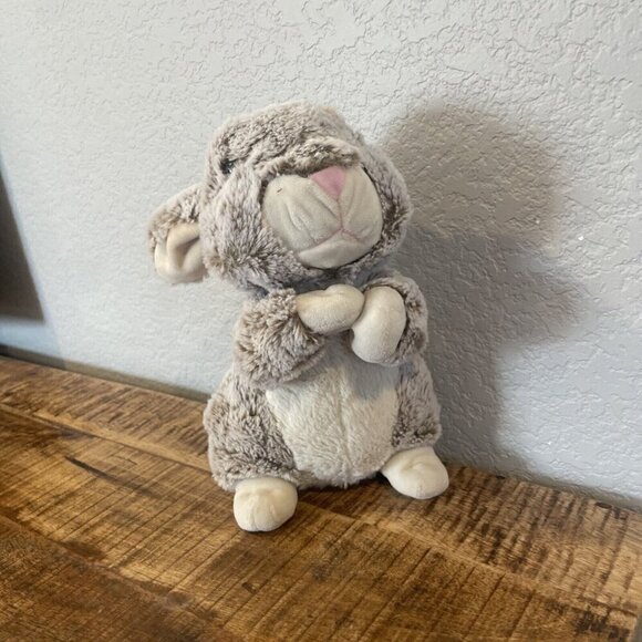 Kellytoy Realistic Brown & White Bunny Rabbit Plush Stuffed Animal 10" Easter - Picture 3 of 9